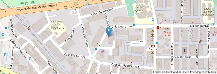 Mapa de ubicacion de Cafetería Florida en Spanien, Autonome Gemeinschaft Madrid, Autonome Gemeinschaft Madrid, Área Metropolitana De Madrid Y Corredor Del Henares, Leganés.