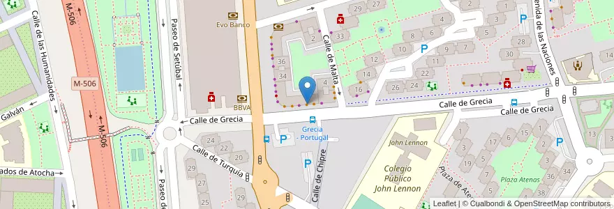 Mapa de ubicacion de Cafetería Fórmula 1 en Spagna, Comunidad De Madrid, Comunidad De Madrid, Área Metropolitana De Madrid Y Corredor Del Henares, Fuenlabrada.