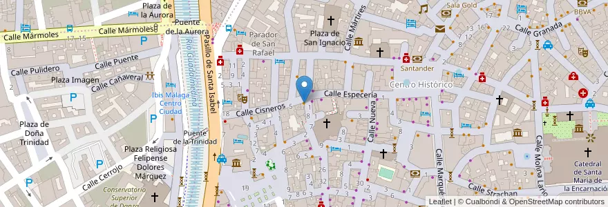 Mapa de ubicacion de Cafetería Framil en 스페인, Andalucía, Málaga, Málaga-Costa Del Sol, Málaga.