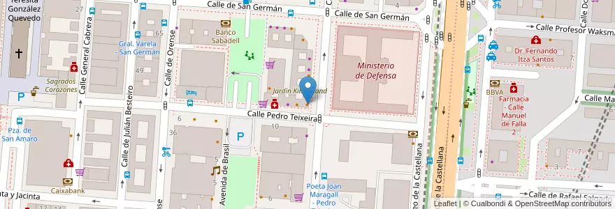 Mapa de ubicacion de Cafetería Haya 11 en إسبانيا, منطقة مدريد, منطقة مدريد, Área Metropolitana De Madrid Y Corredor Del Henares, مدريد.