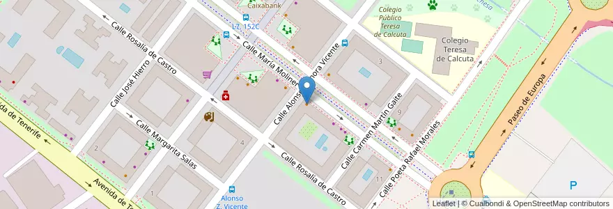 Mapa de ubicacion de Cafetería Heladería Bodevici en إسبانيا, منطقة مدريد, منطقة مدريد, Área Metropolitana De Madrid Y Corredor Del Henares, San Sebastián De Los Reyes.