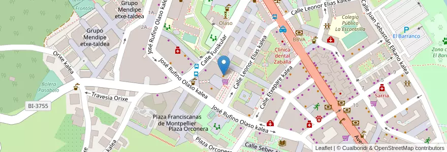 Mapa de ubicacion de Cafetería Ikustegi en España, Euskadi, Bizkaia, Bilboaldea, Valle De Trápaga-Trapagaran.