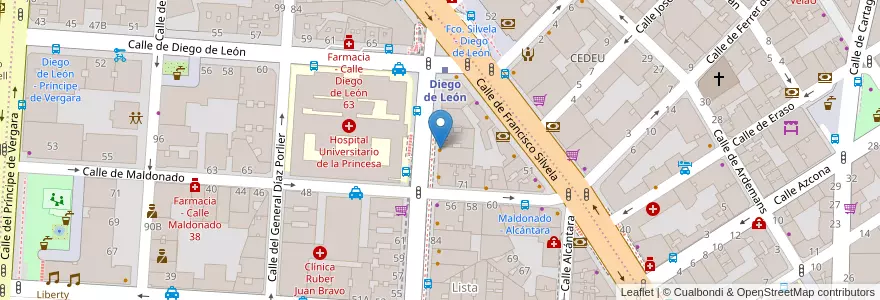 Mapa de ubicacion de Cafetería JM en Spain, Community Of Madrid, Community Of Madrid, Área Metropolitana De Madrid Y Corredor Del Henares, Madrid.