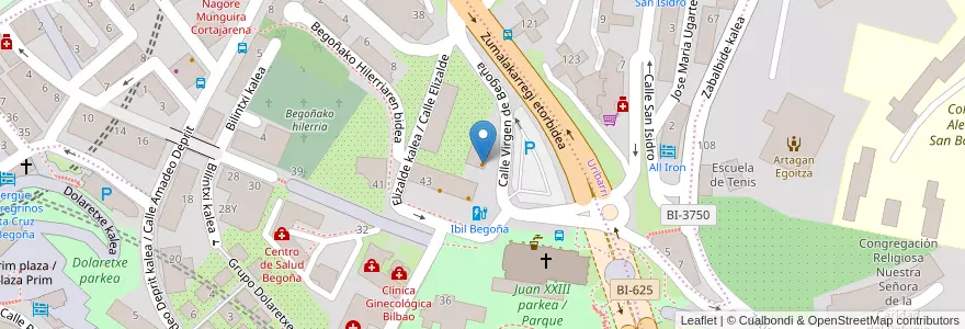 Mapa de ubicacion de Cafeteria Josune en 스페인, Euskadi, Bizkaia, Bilboaldea, 빌바오.