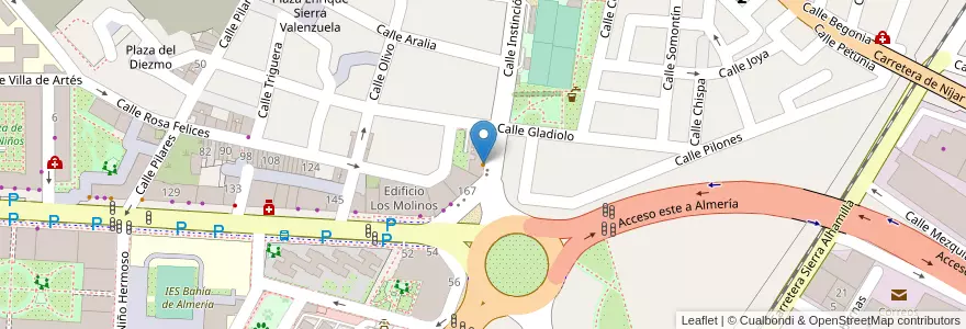 Mapa de ubicacion de Cafetería La Estrella en إسبانيا, أندلوسيا, ألمرية, ألمرية.