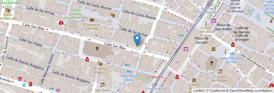 Mapa de ubicacion de Cafetería La Fama 2 en Espagne, Aragon, Saragosse, Zaragoza, Saragosse.