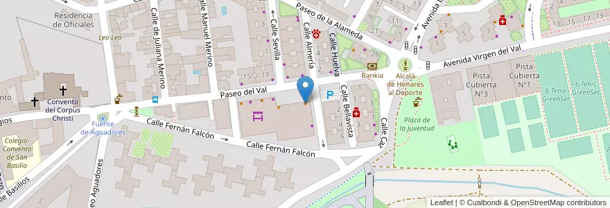 Mapa de ubicacion de Cafetería La Morada en إسبانيا, منطقة مدريد, منطقة مدريد, Área Metropolitana De Madrid Y Corredor Del Henares, القلعة الحجارة.