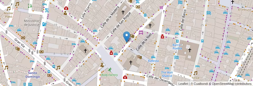 Mapa de ubicacion de Cafetería Lara en İspanya, Comunidad De Madrid, Comunidad De Madrid, Área Metropolitana De Madrid Y Corredor Del Henares, Madrid.
