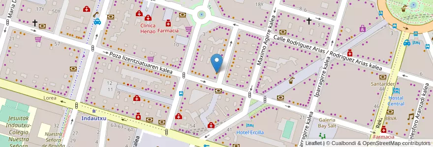 Mapa de ubicacion de Cafeteria Larragan en 西班牙, 巴斯克, 比斯开, Bilboaldea, 毕尔巴鄂.