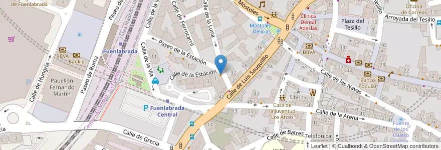 Mapa de ubicacion de Cafetería Layt en España, Comunidad De Madrid, Comunidad De Madrid, Área Metropolitana De Madrid Y Corredor Del Henares, Fuenlabrada.