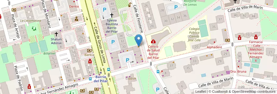 Mapa de ubicacion de Cafetería Lisa en Spagna, Comunidad De Madrid, Comunidad De Madrid, Área Metropolitana De Madrid Y Corredor Del Henares, Madrid.