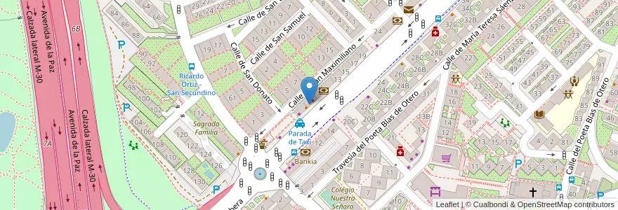 Mapa de ubicacion de Cafetería Lisboa en إسبانيا, منطقة مدريد, منطقة مدريد, Área Metropolitana De Madrid Y Corredor Del Henares, مدريد.