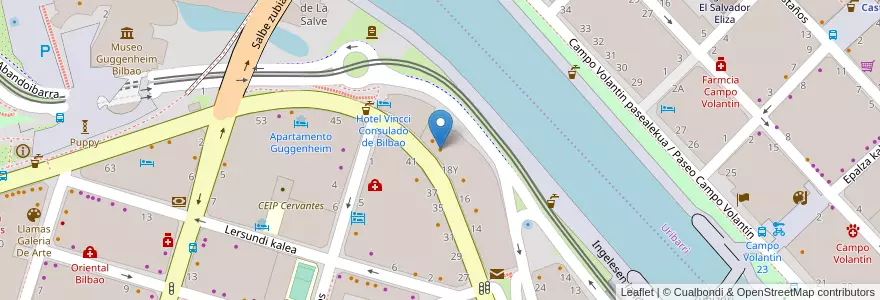 Mapa de ubicacion de Cafetería Los Ancares en España, Euskadi, Bizkaia, Bilboaldea, Bilbao.