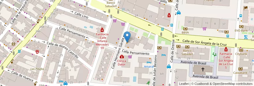 Mapa de ubicacion de Cafetería Medranda en Spanien, Autonome Gemeinschaft Madrid, Autonome Gemeinschaft Madrid, Área Metropolitana De Madrid Y Corredor Del Henares, Madrid.