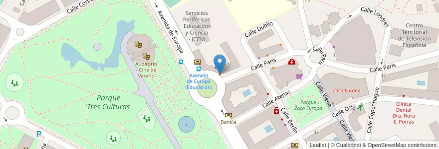 Mapa de ubicacion de Cafetería Miguel Ángel en Espagne, Castille-La Manche, Tolède, Tolède, Tolède.