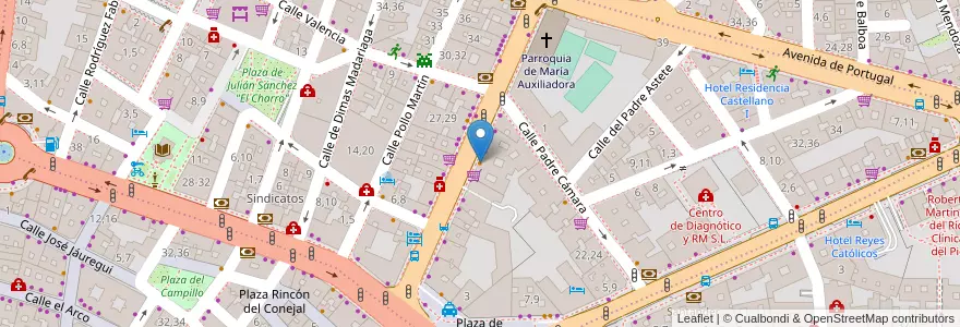 Mapa de ubicacion de Cafetería Mon Caffe en Sepanyol, Castilla Y León, Salamanca, Campo De Salamanca, Salamanca.