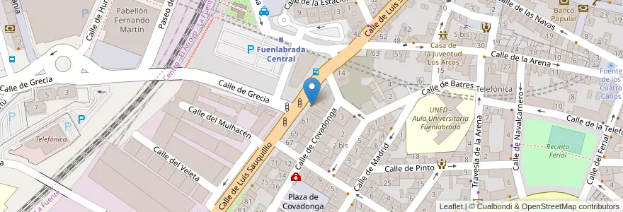 Mapa de ubicacion de Cafetería Nevada en Испания, Мадрид, Мадрид, Área Metropolitana De Madrid Y Corredor Del Henares, Fuenlabrada.