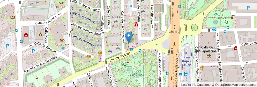 Mapa de ubicacion de Cafetería Obregón en Espanha, Comunidade De Madrid, Comunidade De Madrid, Área Metropolitana De Madrid Y Corredor Del Henares, Madrid.
