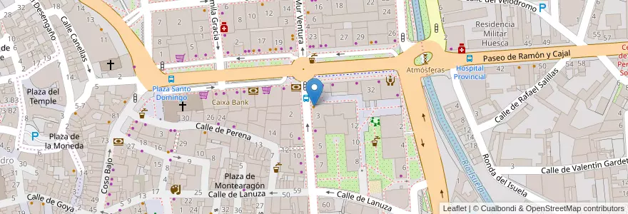 Mapa de ubicacion de Cafetería Orba en España, Aragón, Huesca, Hoya De Huesca / Plana De Uesca, Huesca.