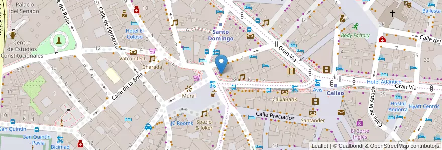 Mapa de ubicacion de Cafetería Oskar en スペイン, マドリード州, Comunidad De Madrid, Área Metropolitana De Madrid Y Corredor Del Henares, Madrid.