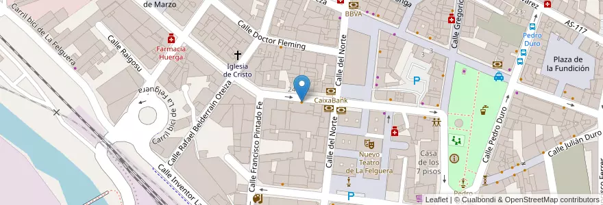 Mapa de ubicacion de Cafetería Pablo's en اسپانیا, آستوریاس, آستوریاس, Llangréu/Langreo.