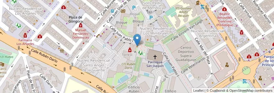 Mapa de ubicacion de Cafetería-Panadería-Alimentación Alfonso en Spain, Andalusia, Sevilla, Seville.