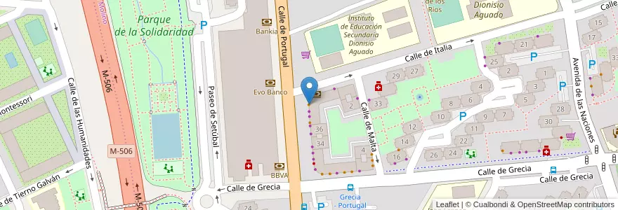 Mapa de ubicacion de Cafetería Racha en İspanya, Comunidad De Madrid, Comunidad De Madrid, Área Metropolitana De Madrid Y Corredor Del Henares, Fuenlabrada.