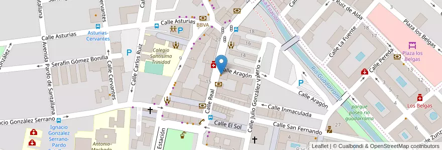 Mapa de ubicacion de Cafetería Sancho en إسبانيا, منطقة مدريد, منطقة مدريد, Cuenca Del Guadarrama, Collado Villalba.