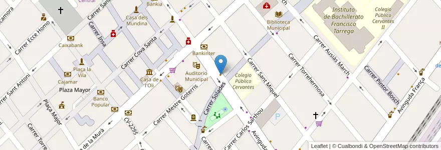 Mapa de ubicacion de Cafetería Sedre en スペイン, バレンシア州, Castelló / Castellón, La Plana Baixa, Vila-Real.