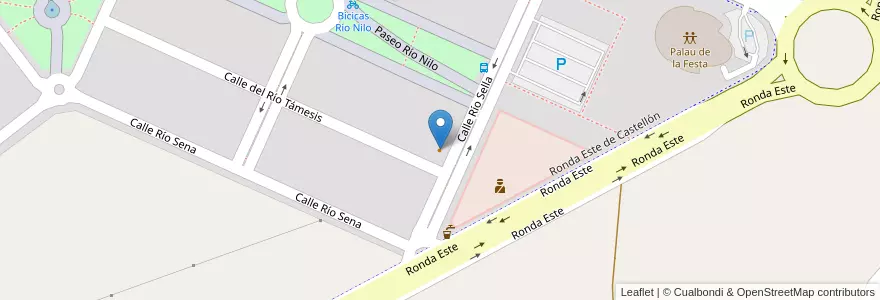 Mapa de ubicacion de Cafetería & Snack Bar Sella en スペイン, バレンシア州, Castelló / Castellón, La Plana Alta, Castelló De La Plana.