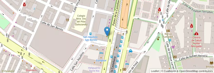 Mapa de ubicacion de Cafetería Solaire en スペイン, マドリード州, Comunidad De Madrid, Área Metropolitana De Madrid Y Corredor Del Henares, Madrid.