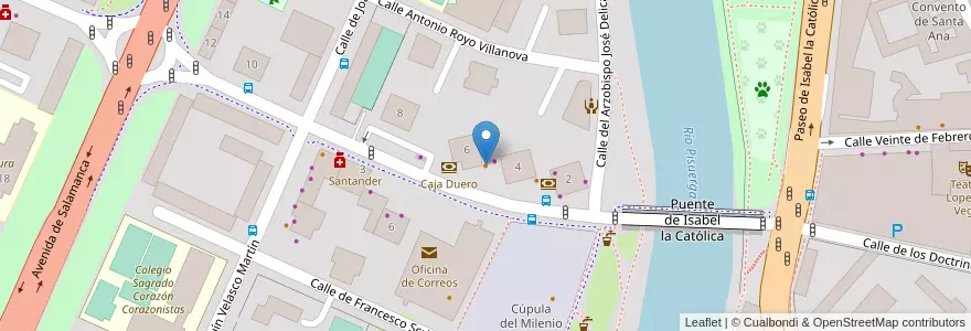 Mapa de ubicacion de Cafetería Studio 3 en Spanien, Kastilien Und León, Valladolid, Valladolid.