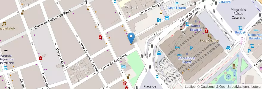 Mapa de ubicacion de Cafeteria tapes restaurant en Spagna, Catalunya, Barcelona, Barcelonès, Barcelona.