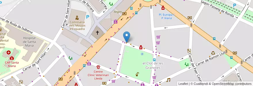 Mapa de ubicacion de Cafeteria Teyma en España, Catalunya, Lleida, Segrià, Lleida.
