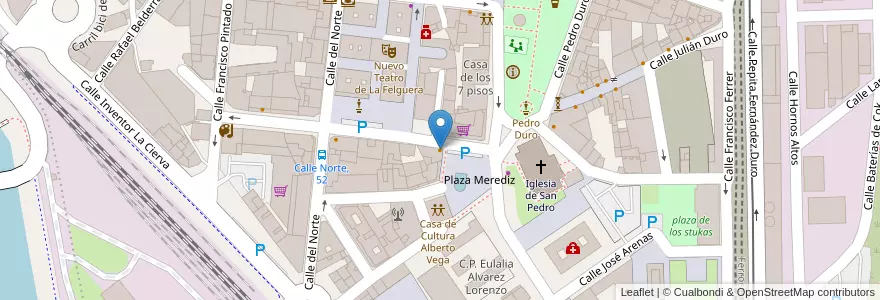 Mapa de ubicacion de Cafeteria Tizona en スペイン, アストゥリアス州, アストゥリアス州, Llangréu/Langreo.