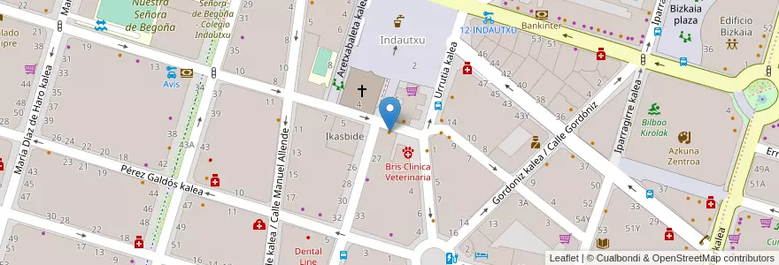 Mapa de ubicacion de Cafeteria Tranvia en 西班牙, 巴斯克, 比斯开, Bilboaldea, 毕尔巴鄂.