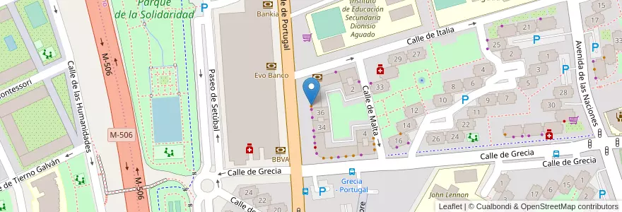 Mapa de ubicacion de Cafetería Trébol en Espanha, Comunidade De Madrid, Comunidade De Madrid, Área Metropolitana De Madrid Y Corredor Del Henares, Fuenlabrada.