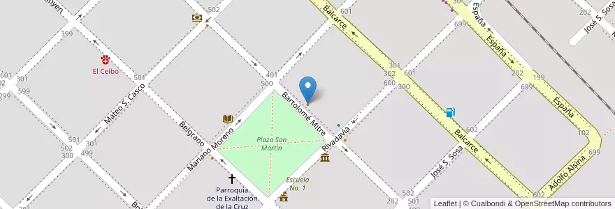 Mapa de ubicacion de Cafetería Trevi en Argentinien, Provinz Buenos Aires, Partido De Exaltación De La Cruz, Capilla Del Señor.