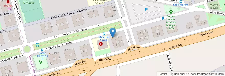 Mapa de ubicacion de Cafetería Tuenty en إسبانيا, منطقة مرسية, منطقة مرسية, Área Metropolitana De Murcia, Murcia.