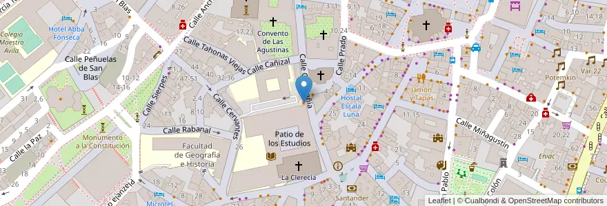 Mapa de ubicacion de Cafetería UPSA en España, Castilla Y León, Salamanca, Campo De Salamanca, Salamanca.