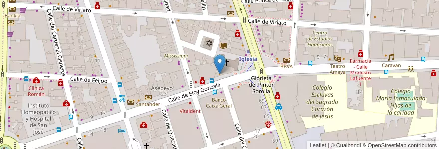 Mapa de ubicacion de Cafetería Yupi en 西班牙, Comunidad De Madrid, Comunidad De Madrid, Área Metropolitana De Madrid Y Corredor Del Henares, Madrid.