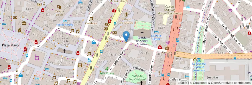 Mapa de ubicacion de Cafetería Zíngaro en スペイン, カスティーリャ・イ・レオン州, サラマンカ, Campo De Salamanca, サラマンカ.