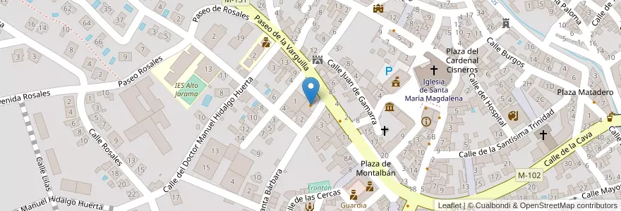 Mapa de ubicacion de Cafeterrazabar A Dónde ? en Spagna, Comunidad De Madrid, Comunidad De Madrid, Sierra Norte, Torrelaguna.