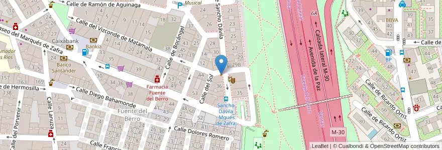 Mapa de ubicacion de Cafetín La Quimera en Spagna, Comunidad De Madrid, Comunidad De Madrid, Área Metropolitana De Madrid Y Corredor Del Henares, Madrid.