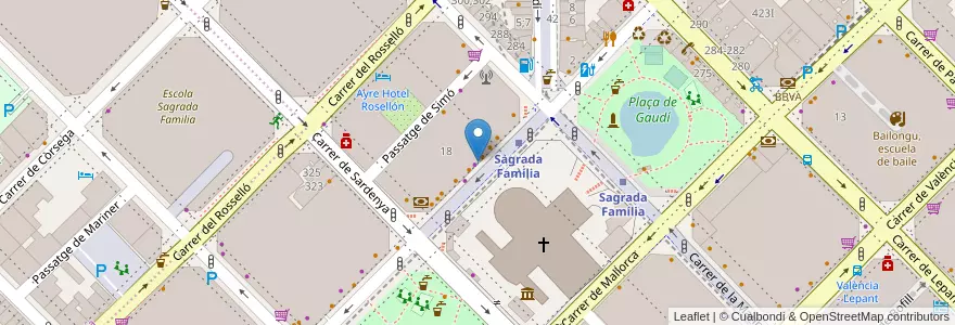 Mapa de ubicacion de Caffè & Lunch en Espanha, Catalunha, Barcelona, Barcelonès, Barcelona.