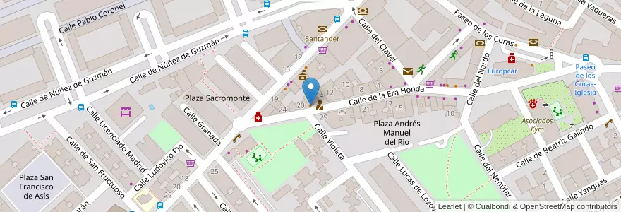 Mapa de ubicacion de Caffe Mocca en إسبانيا, منطقة مدريد, منطقة مدريد, Área Metropolitana De Madrid Y Corredor Del Henares, القلعة الحجارة.