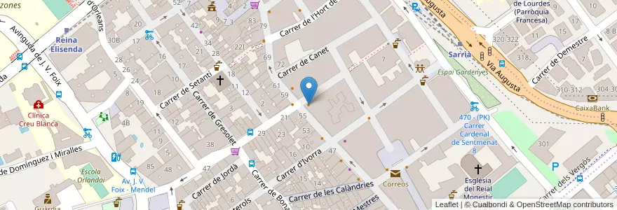 Mapa de ubicacion de Caffe San Marco en Spagna, Catalunya, Barcelona, Barcelonès, Barcelona.