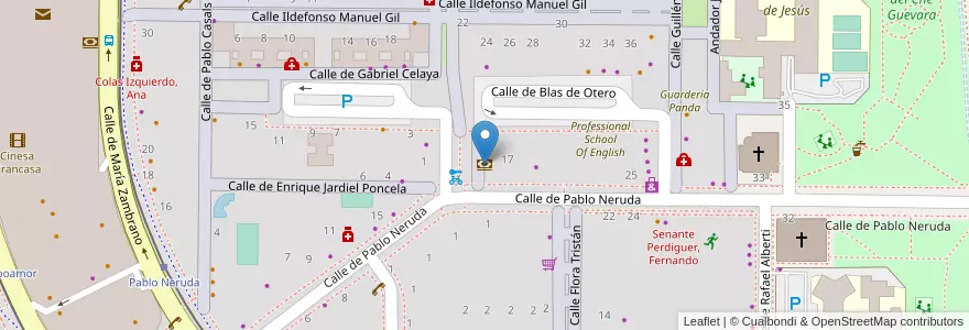 Mapa de ubicacion de CAI iberCaja en Spanien, Aragonien, Saragossa, Zaragoza, Saragossa.