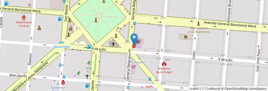 Mapa de ubicacion de Caimmi en Argentina, Buenos Aires, Partido De Campana.