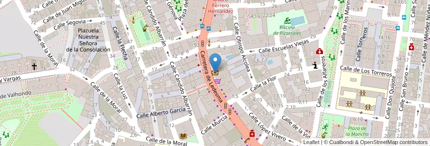 Mapa de ubicacion de Caixa Bank en España, Castilla Y León, Salamanca, Campo De Salamanca, Salamanca.
